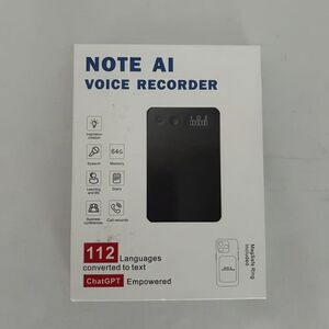 NOTE AI Voice Recorder A3P 64GB ChatGPT Transcription Bluetooth MagSafe Digital